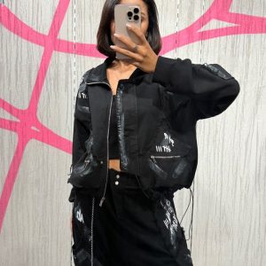 ΣΕΤ ΜΑΥΡΟ ΜΕ ΖΑΚΕΤΑ ΚΑΙ ΒΡΑΚΑ ΠΑΝΤΕΛΟΝΙ Η ΤΣΕΠΕΣ ΦΤΙΑΓΜΕΝΑ ΑΠΟ ΤΖΙΝ.