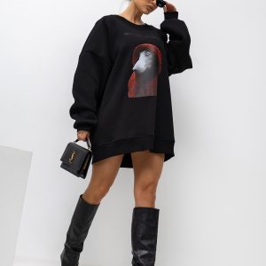 ΓΥΝΑΙΚΕΙΟ ΜΠΛΟΥΖΟΦΟΡΕΜΑ ΜΕ ΚΟΥΚΟΥΛΑ ΜΕ ΣΤΑΜΠΑ ΣΤΟ ΜΠΡΟΣΤΙΝΟ ΜΕΡΟΣ ΒΑΜΒΑΚΕΡΟ