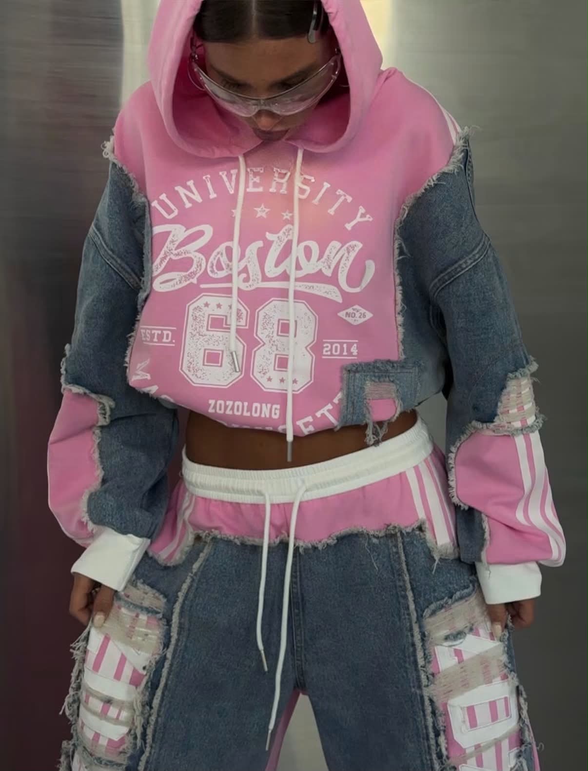 ΦΟΥΤΕΡ CROP TOP ΜΕ ΚΟΥΚΟΥΛΑ.